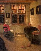 Pieter Janssens Woman Reading oil painting reproduction